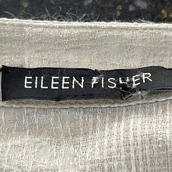 Eileen Fisher Two Tone Wool Cropped Jacket - Picture 4 of 6